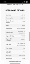 Pure Power 4400 Watt generator