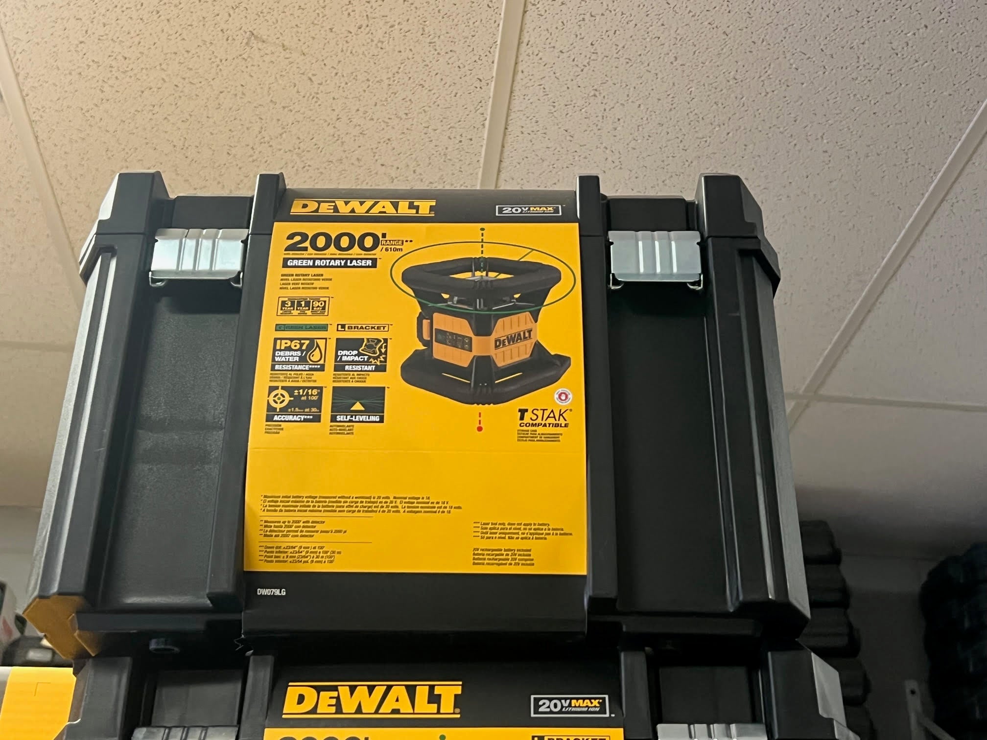 Dewalt Rotary Laser Dewalt Laser Level 20v DEWALT DEW-DW074LR 20V
